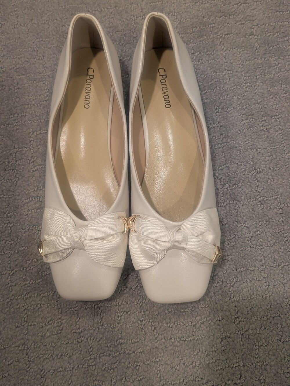Cream Bow Ballet Flats - Chic Women's Loafers